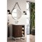 James Martin Vanities Alicante 24in Single Vanity, Mid-Century Acacia, Brushed Nickel w/ White Glossy Composite Stone Top E110V24MCABNKWG - alternate 4